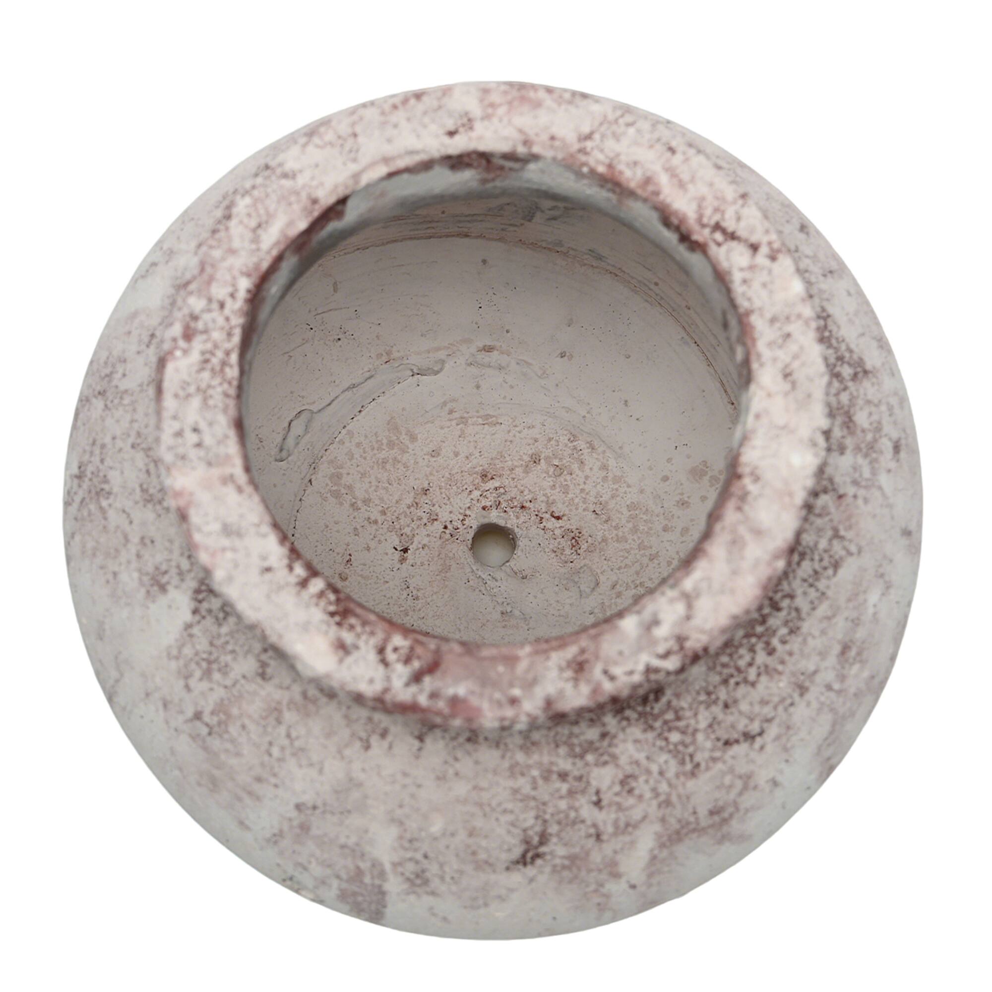 10.25" White-Washed Cement Pot by Ashland®